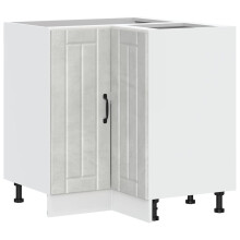 vidaXL Kitchen Corner Base Cabinet Lucca Concrete Grey Engineered Wood