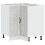 VidaXL vidaXL Kitchen Corner Base Cabinet Lucca Concrete Grey Engineered Wood 1