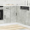 VidaXL vidaXL Kitchen Corner Base Cabinet Lucca Concrete Grey Engineered Wood 3