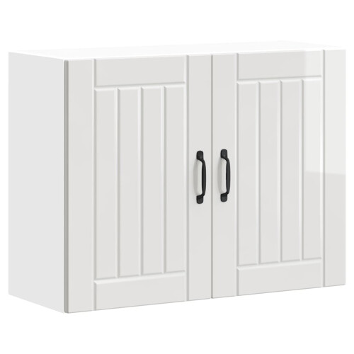 VidaXL vidaXL Kitchen Wall Cabinet Lucca High Gloss White Engineered Wood