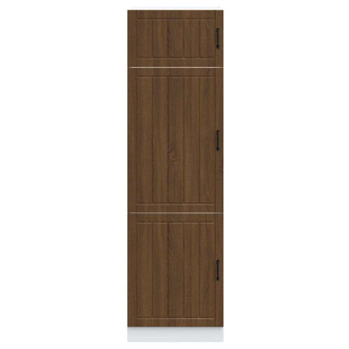 VidaXL vidaXL Kitchen Cupboard Lucca Brown Oak Engineered Wood kitchen cabinet unit 2