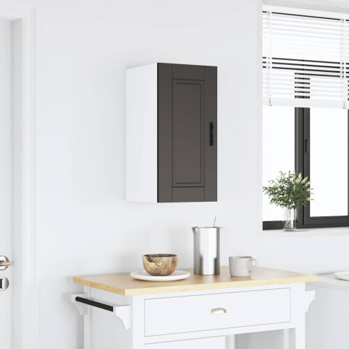 VidaXL vidaXL Kitchen Wall Cabinet Porto Black Engineered Wood kitchen wall unit 1