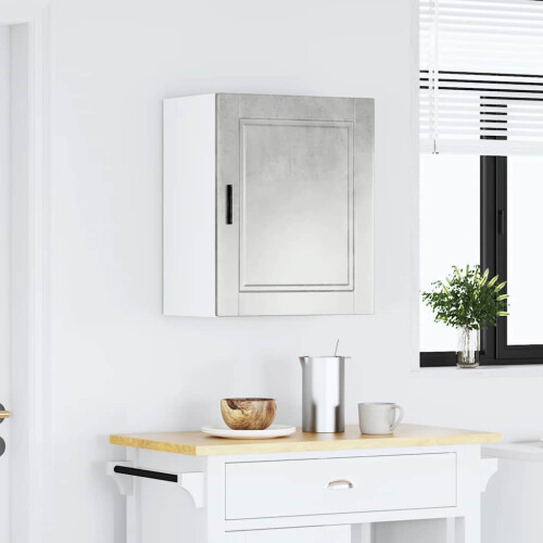 VidaXL vidaXL Kitchen Wall Cabinet Porto Concrete Grey Engineered Wood 2