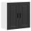 VidaXL vidaXL Kitchen Wall Cabinet Porto Black Engineered Wood kitchen wall unit 1