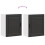 VidaXL vidaXL Kitchen Wall Cabinet Porto Black Engineered Wood kitchen wall unit 9