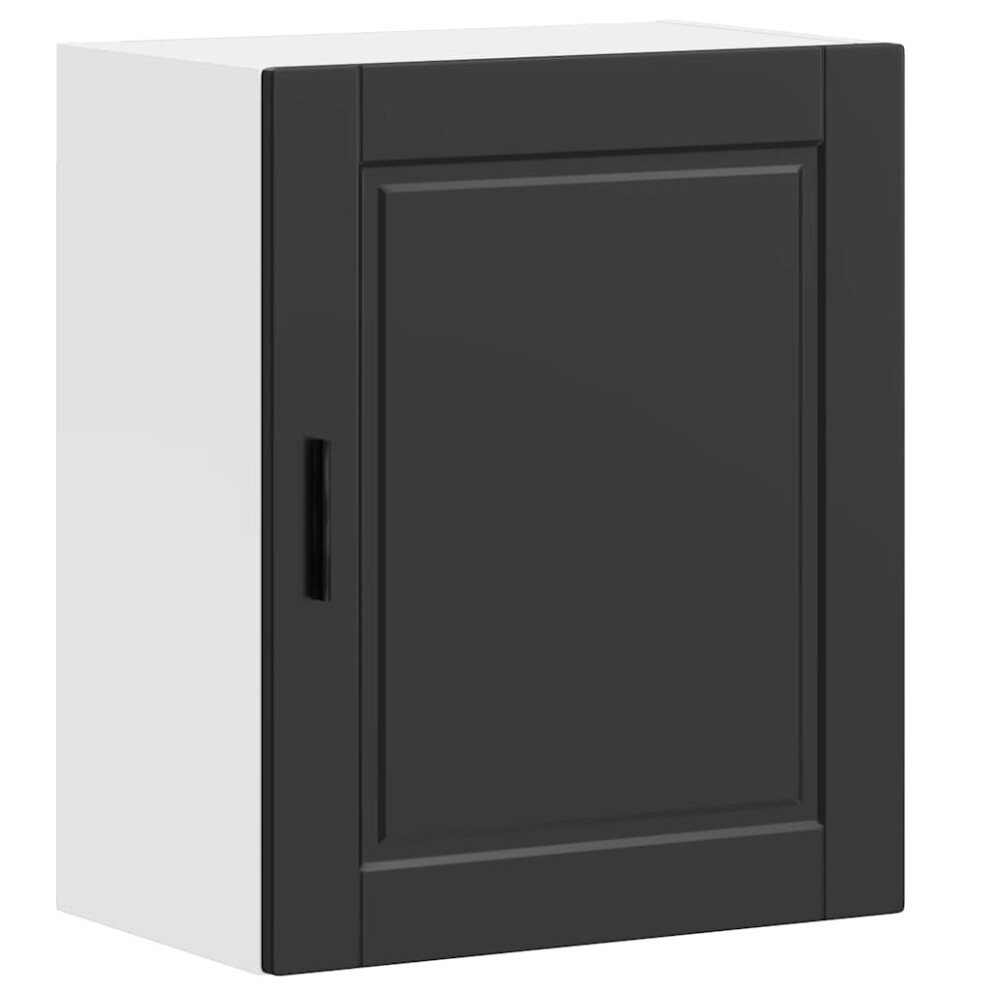 vidaXL Kitchen Wall Cabinet Porto Black Engineered Wood kitchen wall unit