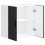 VidaXL vidaXL Kitchen Wall Cabinet Porto Black Engineered Wood kitchen wall unit 5