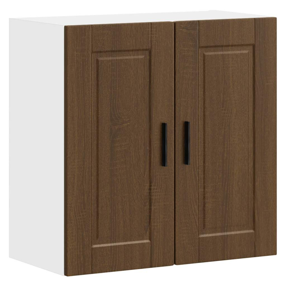 vidaXL Kitchen Wall Cabinet Porto Brown Oak Engineered Wood kitchen wall unit