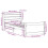 VidaXL vidaXL Bed Frame with Headboard Bed Base Bedstead 90x200 cm Solid Wood Pine 4