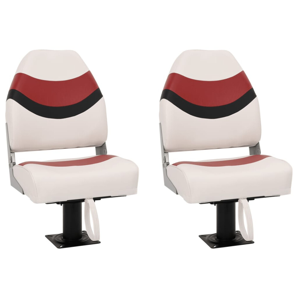 vidaXL Boat Seats with Pedestal 360 Rotatable Canoe Seat Kayak Seat 2 pcs