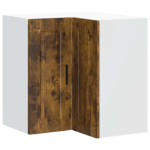 vidaXL Kitchen Wall Corner Cabinet "Porto" Smoked Oak Engineered Wood