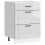 VidaXL vidaXL Kitchen Base Cabinet Lucca High Gloss White Engineered Wood 1
