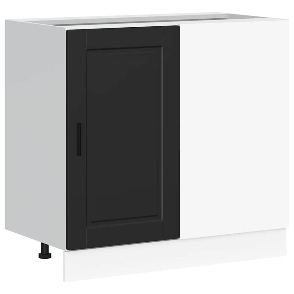 vidaXL Kitchen Base Cabinet Porto Black Engineered Wood sink base cabinet