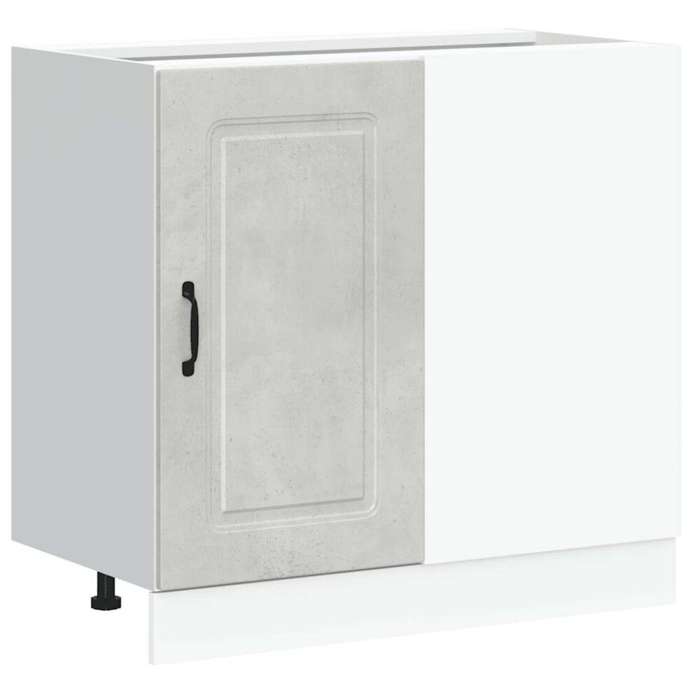 Vidaxl Kitchen Base Cabinet Kalmar Concrete Engineered Wood Grey