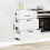 VidaXL vidaXL Kitchen Base Cabinet Lucca High Gloss White Engineered Wood 3