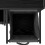 VidaXL vidaXL Laundry Basket 2 Compartments with Wheels Black Oak laundry hamper 11