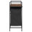 VidaXL vidaXL Laundry Basket 2 Compartments with Shelf Brown Oak laundry hamper 7
