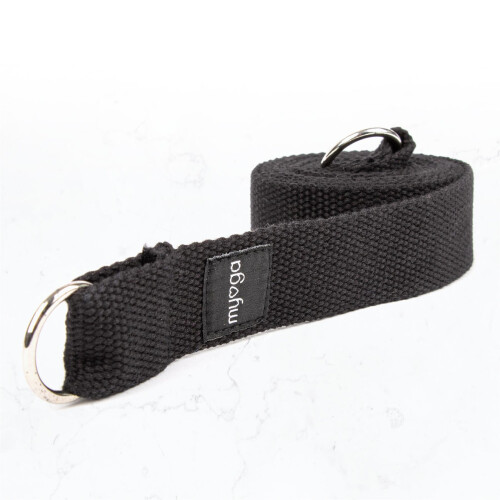 Myga 2-in-1 Yoga Belt Strap - Black 1