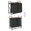 VidaXL vidaXL Laundry Basket 2 Compartments with Shelf Brown Oak laundry hamper 10