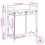 VidaXL vidaXL Laundry Basket 2 Compartments with Shelf Brown Oak laundry hamper 4