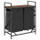 VidaXL vidaXL Laundry Basket 2 Compartments with Shelf Brown Oak laundry hamper 8