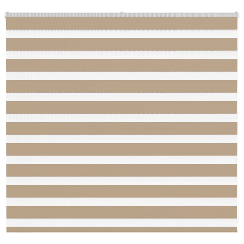 Vidaxl Zebra Blind Sand Brown 160X100 Cm Fabric Width 155.9 Cm Polyester