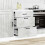 VidaXL vidaXL Kitchen Base Cabinet Lucca Concrete Grey Engineered Wood 3