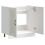 VidaXL vidaXL Sink Base Cabinet Lucca High Gloss White Engineered Wood 5