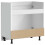 VidaXL vidaXL Sink Base Cabinet Lucca High Gloss White Engineered Wood 7