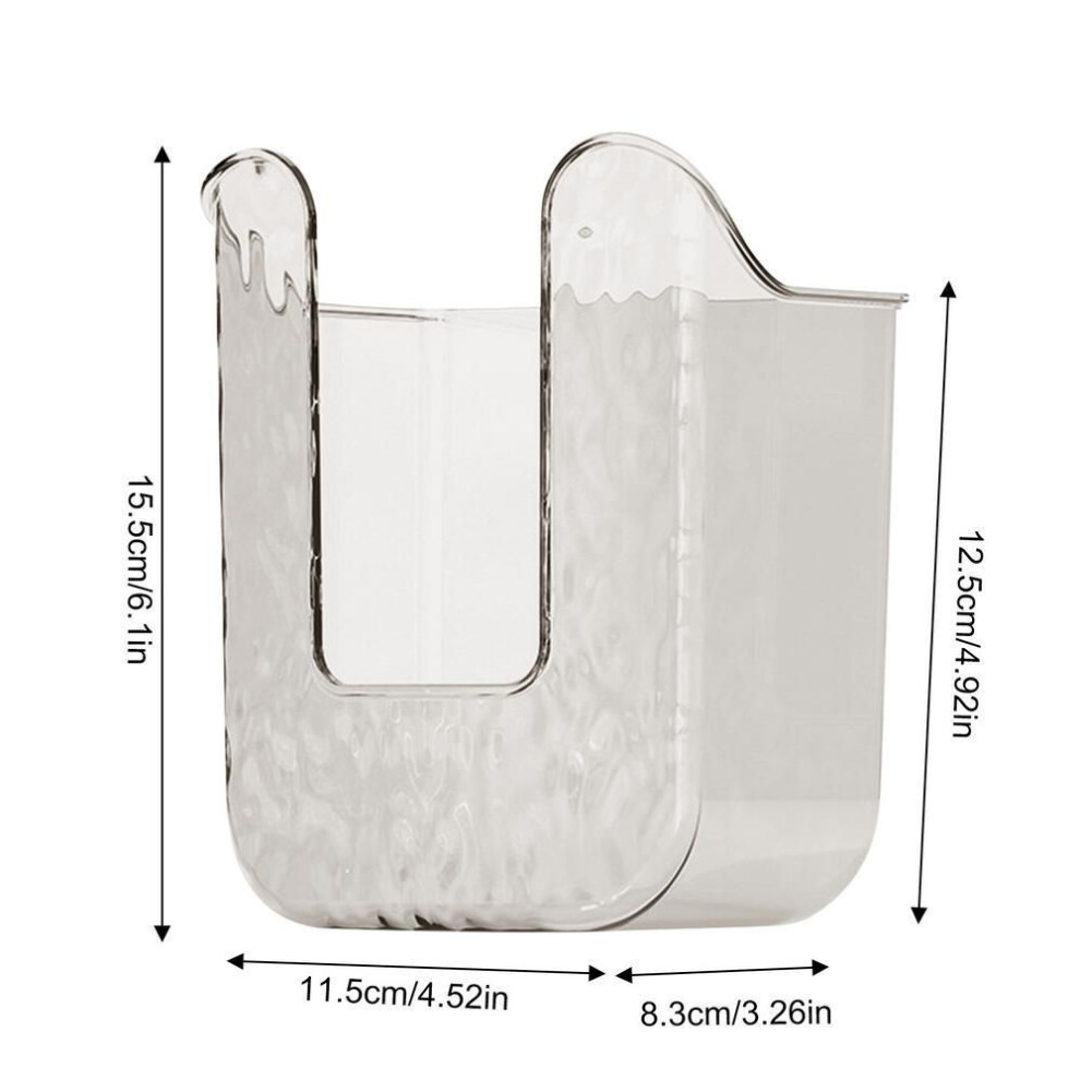 (grey, With pattern) Wall-Mounted Wet Wipes Box Tissue Box Punch-Free Face Towel Storage Box Toilet Wet Wipe Holder Napkin Paper Case Bathroom Acc