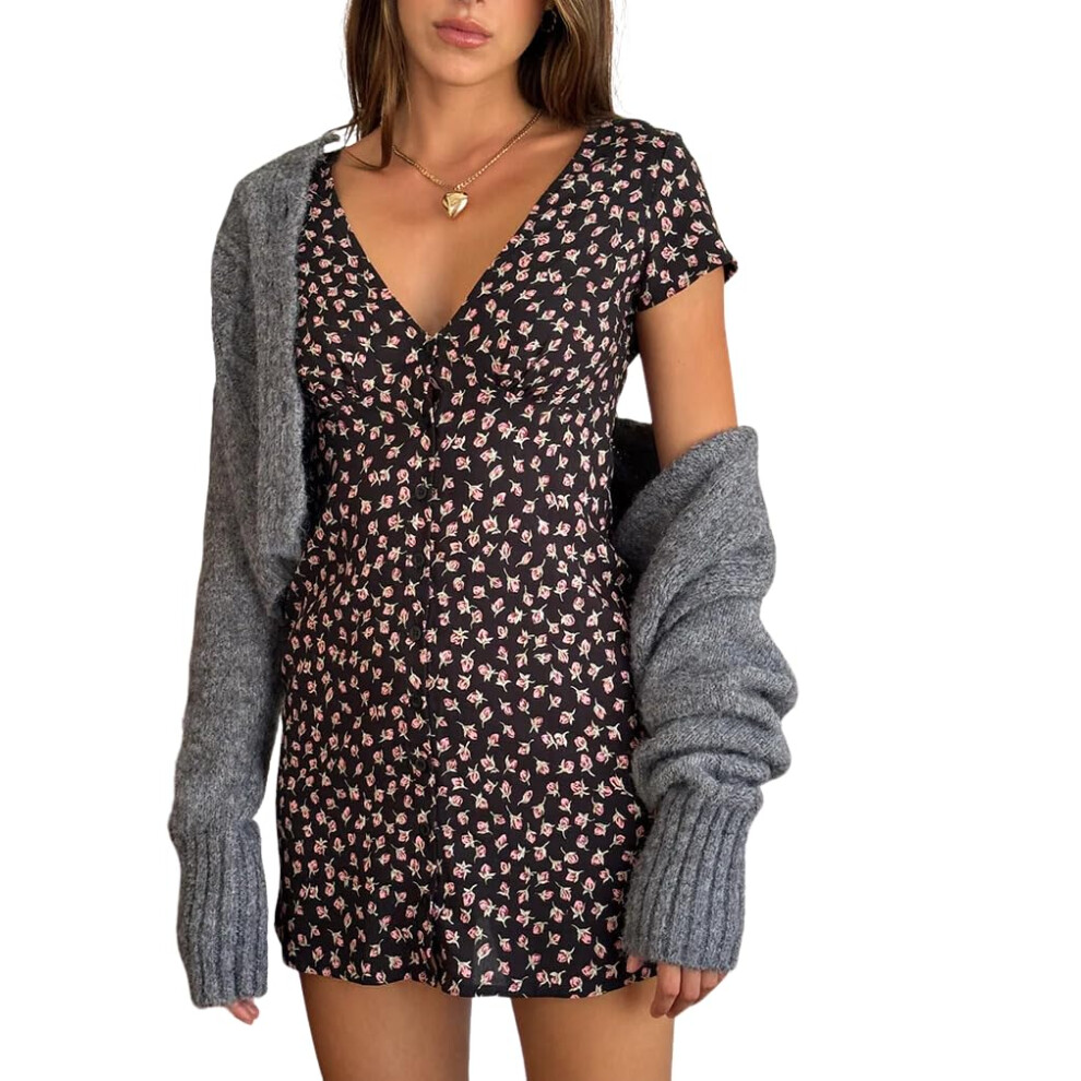 MóDne Jednodielne šAty Leriya Pre žEny | Midi šAty Pre žEny | Narodeninové šAty Pre žEny (Malé čIerne)-image