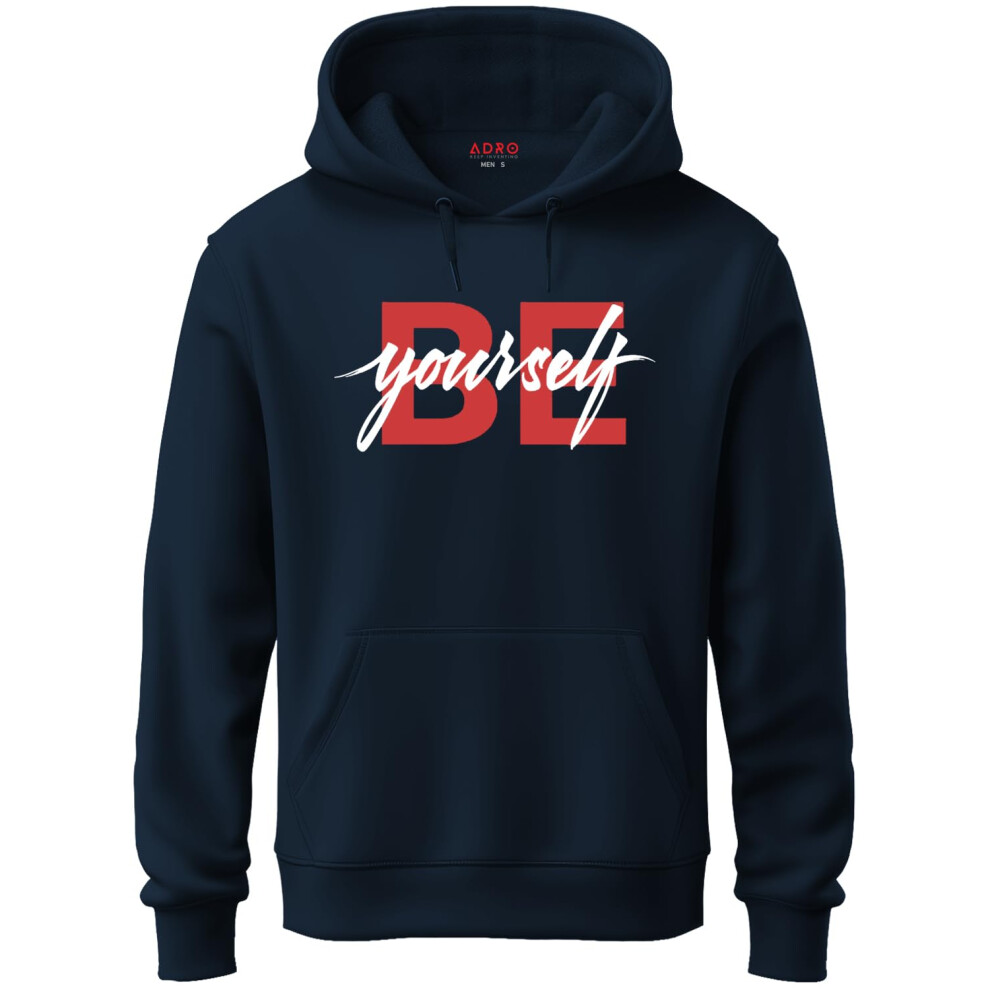 Sweat-Shirt à Capuche En Coton Pour Homme Adro (H20-M-Byo-Nb_Navy_L)-image