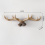 Vintage γάντζοι τοίχου Deer Antlers - κρεμάστρα ρούχων 28cm, βάση για διακοσμητικό γάντζο, B 3