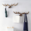 Vintage γάντζοι τοίχου Deer Antlers - κρεμάστρα ρούχων 28cm, βάση για διακοσμητικό γάντζο, B 5