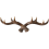 Vintage γάντζοι τοίχου Deer Antlers - κρεμάστρα ρούχων 28cm, βάση για διακοσμητικό γάντζο, B 1