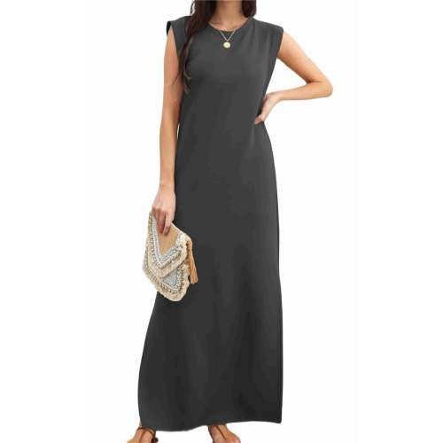 Vestido Bohemio Para Mujer, Estampado De Verano, Cuello Redondo, Maxi Vestidos Para Mujer, Casual, Elegante, Estampado De Fiesta, Vestido De Verano, Blanco