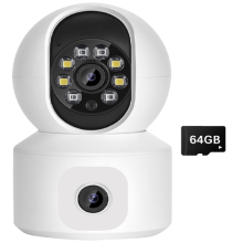 8MP WiFi IP Kamera Dual Objektiv Baby Monitor Farbe Nachtsicht Menschliches Automatische Tracking Video Smart Home