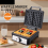 WaffleMaker Single Plate Two- Bread Maker,Double-Sided Heating,Non-Stick Design,Suitable for Family Restaurant (UK) 7