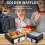 WaffleMaker Single Plate Two- Bread Maker,Double-Sided Heating,Non-Stick Design,Suitable for Family Restaurant (UK) 3