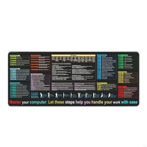 English Mouse Pad Excel Text Editor Cheat Sheet Shortcut Mousepad for ...