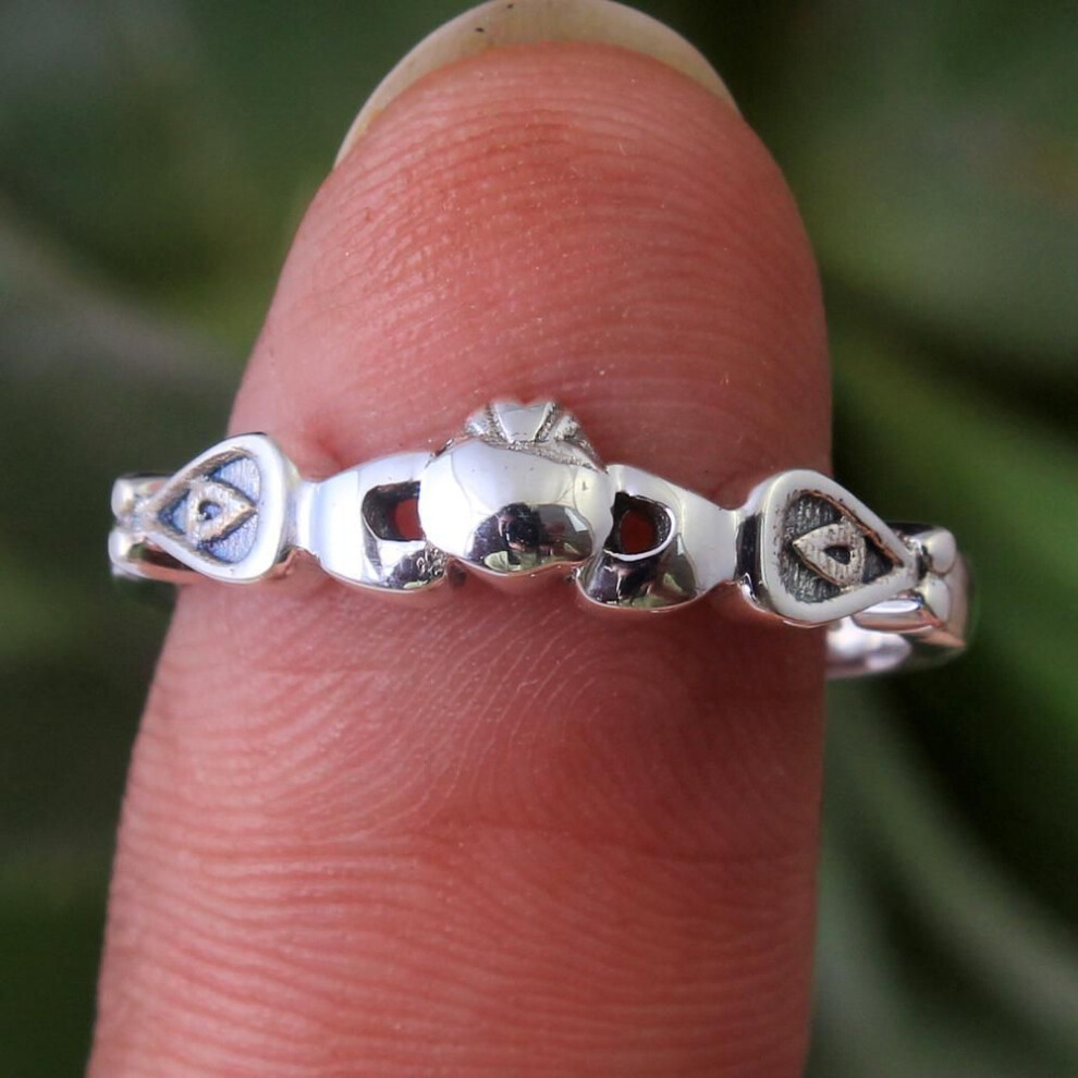 (silver, 6.5) Silver Charm Jewelry, Silver Ring , Statement Jewelry, Gifts For Her Women Ring