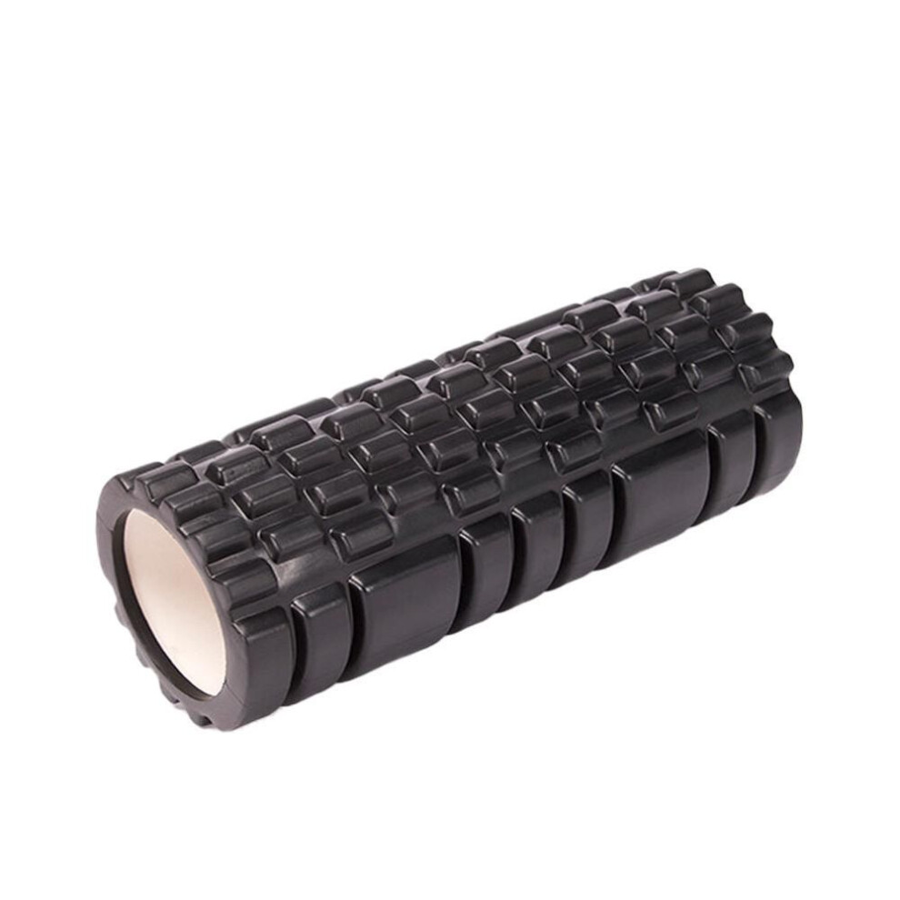 (black) EVA Massager Release Yoga Column Gym Fitness Pilates Foam Roller Exercise Back Massage Roller Yoga Brick Home Fitness Equipment