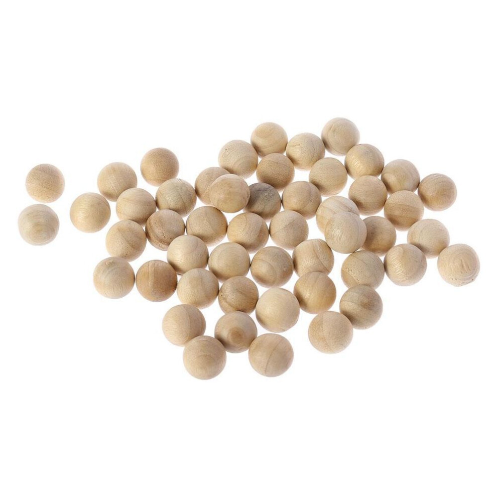 50pcs Natural Cedar Wood Moth Balls Camphor Repellent Wardrobe Clothes Drawer