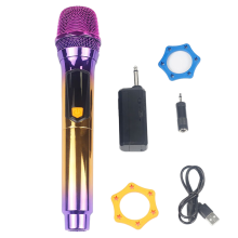 2.4G Dynamische Draadloze Handheld Microfoon Thuis Zingen Podiumoptredens Audio Geluidskaart Karaoke Universeel