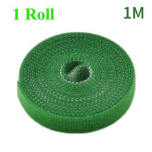 (as the picture, 1 Roll) 10 Roll Nylon Plant Ties Plant Bandage Hook Tie Loop Adjustable Plant Support Reusable Fastener Tape for Home Garden Accessories