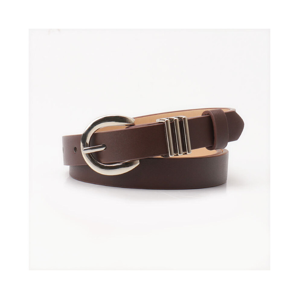 (Brown)Ceinture décontractée en simili cuir chic pour femme pantalon ceinture décontractée et bureau