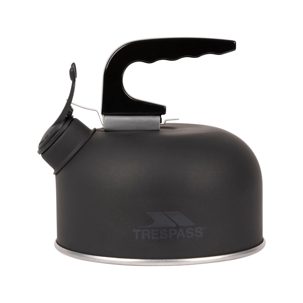 (One Size, Matt Black) Trespass Boil Aluminum Kettle (1 Litre)
