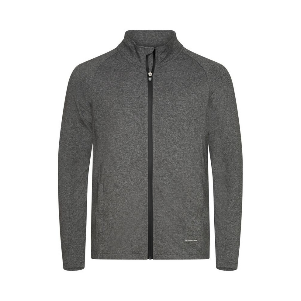 (L, Anthracite Melange) Cutter & Buck Mens Adapt Full Zip Fleece Jacket-image-OPC-PHCM2NJ-NEW