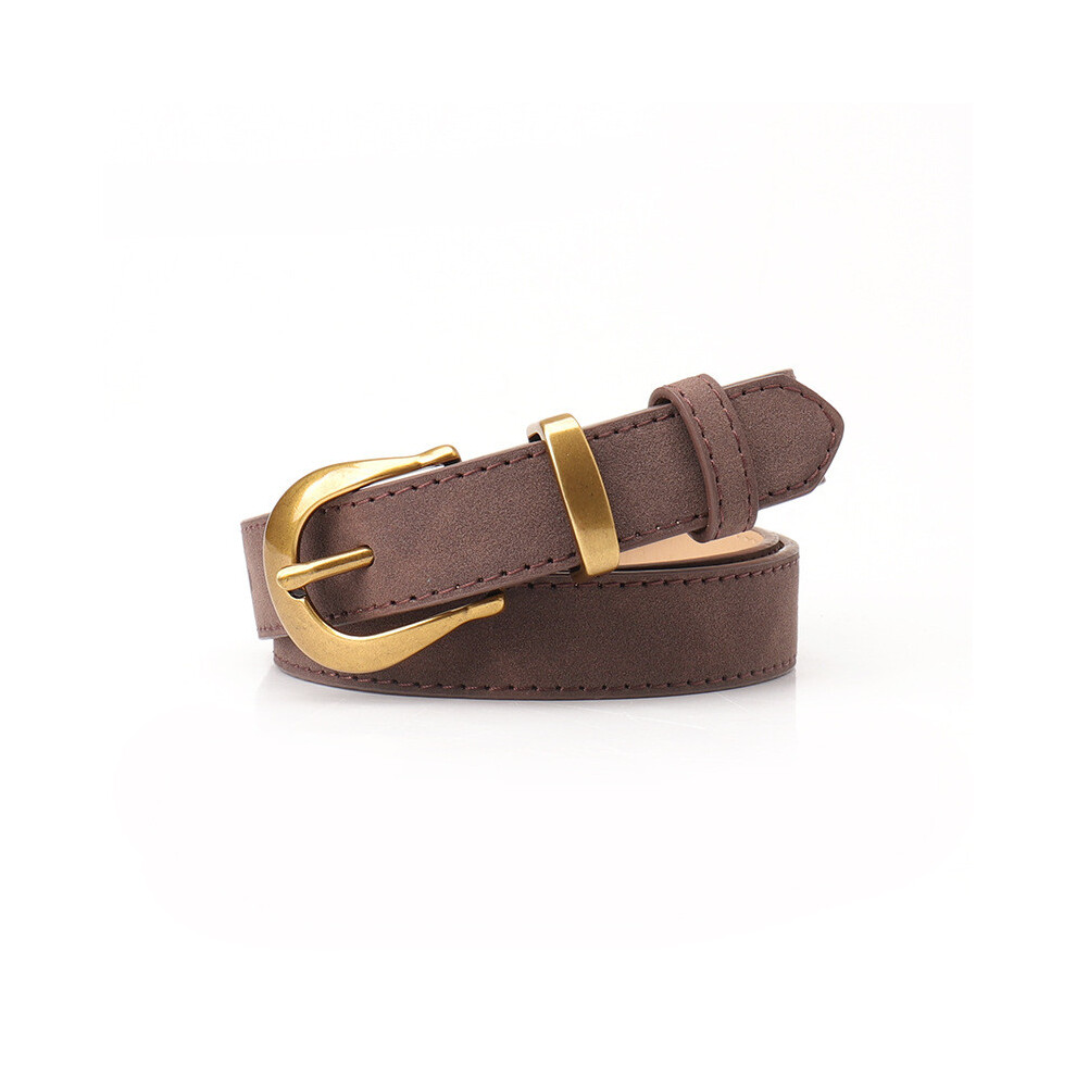 (Brown) Suede Imitation Leather Waist Belt Women Decoration Belt Daily Fashion For-image-OPC-PHD2SCR-NEW