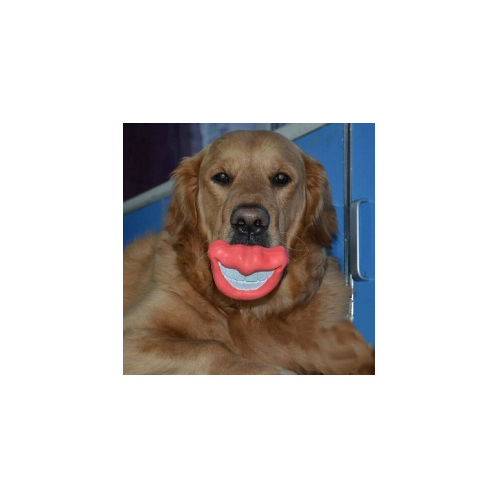 Tm Puppy Dog Toys Big Red Lip Rubber Toy Dog Toy Lips For Pet Dog With Sound Squeaker Squeaky Toys
